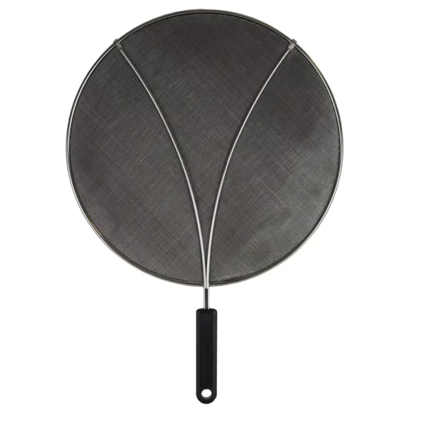 KitchenAid Splatter Screen Odor Absorbing Black: Stainless Steel Splatter Guard for Frying Pan, Dishwasher-Safe