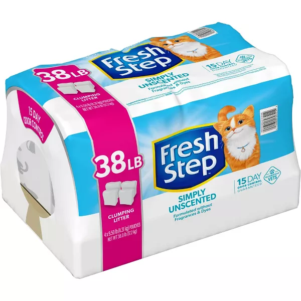 Fresh Step Simply Unscented Clumping Cat Litter - 38lbs - Image 13