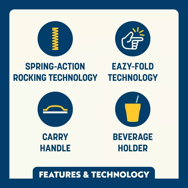 GCI Outdoor Freestyle Rocker Foldable Rocking Camp Chair - Image 10