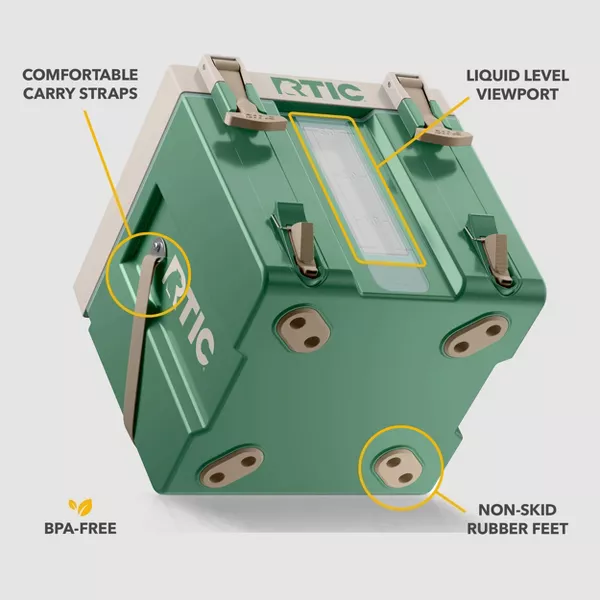 RTIC Outdoors Halftime 12qt Hard Sided Cooler - Sage - Image 3
