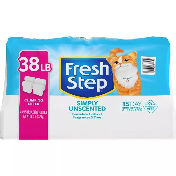Fresh Step Simply Unscented Clumping Cat Litter - 38lbs - Image 15