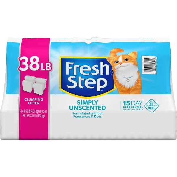 Fresh Step Simply Unscented Clumping Cat Litter - 38lbs - Image 14