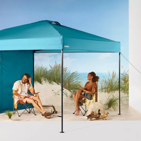 10x10 Steel Weekender Canopy with Wind Vent and Shade Wall - Embark™ - Image 2
