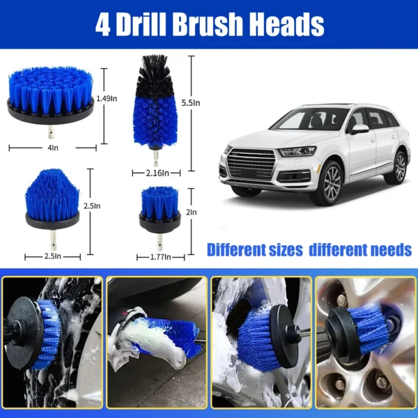AOMBOO 27Pcs Car Detailing Kit Interior Cleaner, Detailing Brushes Car Cleaning Kit for Wheel, Dashboard, Air Vent - Image 3
